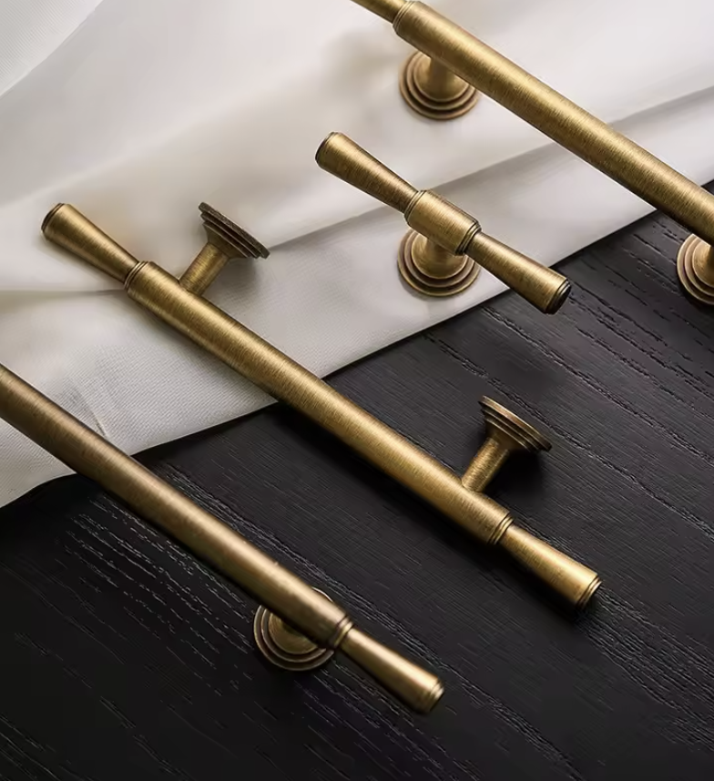 Luca Antique Brass cabinets